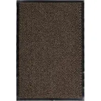 Kayoom Fußmatte "Fine Line 125", braun (beige), B:80cm H:6mm L:120cm, Polypropylen, Teppiche, Fußmatte, Türmatte, Schmutzfang, Eingang