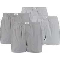 Levi's Herren Boxershorts, 4er Pack - Web-Shorts, Baumwolle, einfarbig