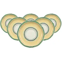 Villeroy & Boch Untertasse "Suppenuntertassen French Garden Fleurence ø 17 cm 6er Set bunt"