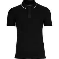 Armani Exchange für Herren. XM001285AF10366UC001 Ideal Polo (L), Schwarz, Lässig, Baumwolle, Kurzarm
