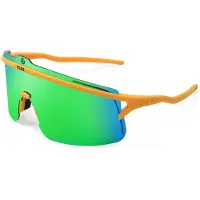 Yeaz Sportbrille "Sport-Sonnenbrille Black/Silver SUNSHADE", Kinder, grün (gelb, grün), Sonnenbrillen Sportbrille