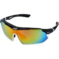 Yeaz Sportbrille "Sport-Sonnenbrille schwarz/weiß/rot SUNRAY", Kinder, schwarz, Sonnenbrillen Sportbrille