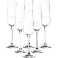 Leonardo Sektglas "Sektgläser geeicht Puccini Gastro-Edition 0,1 l 6er Set transparent"