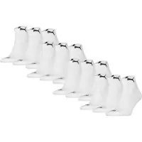 Puma Unisex Quartersocken, 12er Pack - Cushioned Quarter 12P, Logo, einfarbig