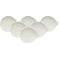 Villeroy & Boch Untertasse "Mokka-/Espressountertassen Flow 14 x 12 cm 6er Set weiß"