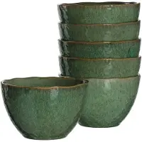 Leonardo Schale "Keramikschalen Matera ø 15,3 cm 6er Set", grün, L:15,3cm, Schüsseln, Schale