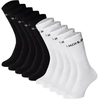 Jack & jones JACK&JONES Kinder Tennissocken, 10er Pack - JACBASIC LOGO TENNISSOCK, Baumwollmischung, Logo