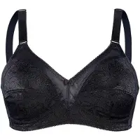 Sassa Soft-BH "Soft BH SHINY JACQUARD", Damen, Gr. 100, Cup C, schwarz, Stoff, Obermaterial: 50% Polyester PES. 47% Polyamid PA. 3% Elasthan EL., BHs Soft-BH