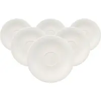 Villeroy & Boch Untertasse "Cappuccinountertassen New Cottage Basic ø 19 cm 6er Set weiß"