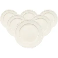Villeroy & Boch Frühstücksteller "Frühstücksteller Manoir ø 20,7 cm 6er Set weiß"