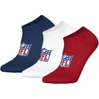 NFL Unisex Sneaker-Socken, 3er Pack - Shield 3Pack Sneaker Socks, Logo, Baumwollmischung