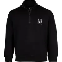 Armani Exchange Sweatshirt "Sweatshirt 1er Pack", Herren, Gr. L, schwarz, Obermaterial: 79% Baumwolle CO. 17% Polyester PES. 4% Elasthan EL., Sweatshirts Sweatshirt