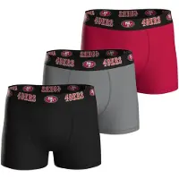 NFL Herren Boxershorts, 3er Pack - Teams, Boxers, Football, Logo, Baumwollmischung
