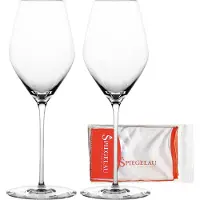 Spiegelau Champagnerglas "Champagnergläser + Poliertuch Hi-Lite 347 ml 2er Set transparent"