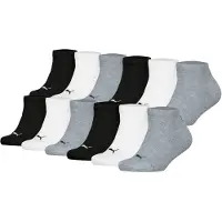 Puma Kinder Sneakersocken, 12er Pack - Plain Sneaker 12P, Logo, einfarbig