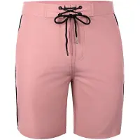 Yeaz Badeshorts "Badeshorts DAVEY", Herren, Gr. L, US, pink, Obermaterial: 92% Polyester PES. 8% Elasthan EL., Badehosen Badeshorts