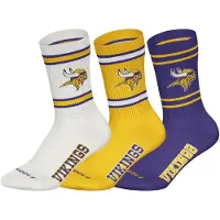 NFL Unisex Socken, 3er Pack - Teams, 3Pack Crew Socks, Football, Logo, Baumwollmischung