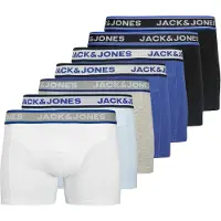 Jack & Jones JACK&JONES Herren Boxershorts, 7er Pack - JACHUDSON SOLID TRUNKS 7 PACK, Baumwoll-Stretch