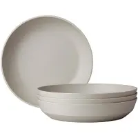 Mepal campinggeschirr - Set Suppenteller Silueta 210 mm 4 Stück - Nordic white - Campingteller set