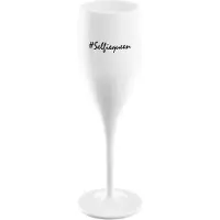 Koziol Sektglas "Sektglas Superglas mit Druck CHEERS NO. 1 100 ml transparent"