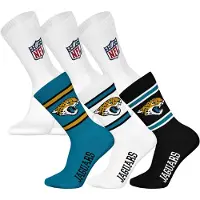 NFL Unisex Socken, 6er Pack - Teams, 6Pack Crew Socks, Football, Logo, Baumwollmischung
