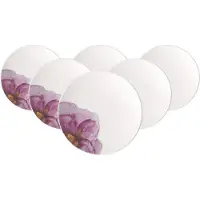 Villeroy & Boch Frühstücksteller "Frühstücksteller Coupe Rose Garden ø 21,2 cm 6er Set bunt"