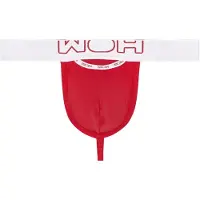WOH String "String Sexy Fun G-String 1er Pack", Herren, Gr. M, rot, Obermaterial: 95% Baumwolle CO. 5% Elasthan EL., Unterhosen String