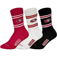 NFL Unisex Socken, 3er Pack - Teams, 3Pack Crew Socks, Football, Logo, Baumwollmischung