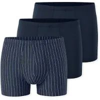 Schiesser Herren Boxershorts, 3er Pack - "95/5", Cotton Stretch, uni/gestreift