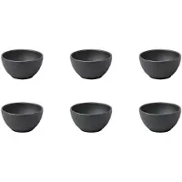 Villeroy & Boch Dipschale "Dipschälchen Manufacture Rock Ø 7,7 cm 6er Set schwarz" 6 tlg.