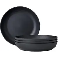 Mepal campinggeschirr - Set Suppenteller Silueta 210 mm 4 Stück - Nordic black - Campingteller set