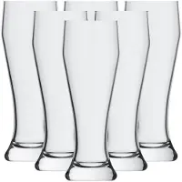 Rastal Bierglas "Weizenbiergläser Ranft 0,5 l 6er Set transparent", bunt (transparent), 6 tlg., Glas, Trinkgefäße, Bierglas