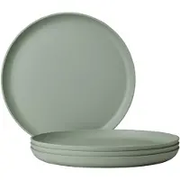 Mepal campinggeschirr - Set Essteller Silueta 260 mm 4 Stück - Nordic sage - Campingteller set