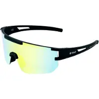 Yeaz Sportbrille "Sport-Sonnenbrille Black/Golden Green SUNSPARK"