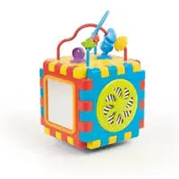 Lemodo Motorikspielzeug mit Motorikschleife, Activity Würfel für Kinder ab 1 Jahr