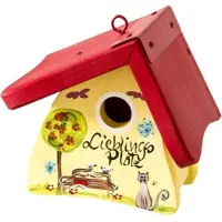 Vogelvilla Nistkasten gelb, Lieblingsplatz, Niststübchen