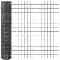 Voss.garden 25m Gitterzaun 150cm - Premium Maschendrahtzaun 100x75mm, Gartenzaun, anthrazit
