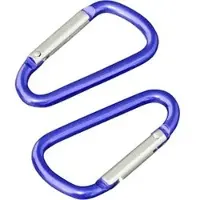 Sprintis Böttcher-AG Karabinerhaken Aluminium, 48x3,8mm, klein, blau eloxiert, 100 Stück