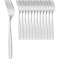 Gräwe Menügabel Königstein, 18 cm, Edelstahl 18/0, silber poliert, 12 Stück