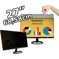 VistaProtect Blickschutzfilter Premium, VISTA270M, für 27 Zoll / 16:9 Monitore, mit Blaulichtfilter