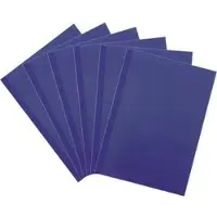LMG Thermobindemappen A4, 10mm, 100 Blatt, Leder-Karton, blau, 50 Stück