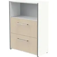 Kerkmann Kombischrank Move, ahorn / weiß, mit 2 Hängeregisterauszügen, (B/H) 80 x 111 cm