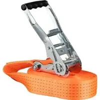 Feldtmann Spanngurt TECTOR, mit Ratsche, 8m x 50mm, orange, Zurrkraft bis 5000kg