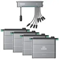 Zendure Stromspeicher Hyper 2000, 4x AB2000X, Set, 7,68kWh, erweiterbar, Speicher für Balkonkraftwerk