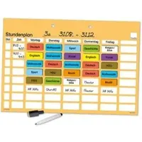 TimeTEX Stundenplan 94917, magnetisch, abwischbar, mit Stift und Schildern, (B/H) 41x28cm