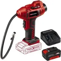 Einhell Kompressor CE-CC 18 Li-Solo, 69 dB(A), 110 W, 18V, 11 bar, ölfrei, mit LCD-Display & Manometer, PXC Starter Kit 1