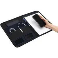 Böttcher-AG Schreibmappe Avanti, schwarz, A4, Polyester, mit Tabletfach 12''