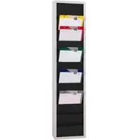 Eichner Werkstattplaner 9019-00201-100, für 10x A4, einreihig, aus Metall, schwarz, 31,5 x 128 cm