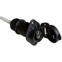 Cemo Steckdose für mobile Tankstelle DT-Mobil Easy, DIN 9680, 3-polig, IP-54, 6-24 V, max. 25 A, Kunststoff, schwarz