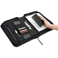 Böttcher-AG Schreibmappe Avanti Ring, schwarz, A4, Polyester, Ringbuch, Tabletfach & Reißverschluss